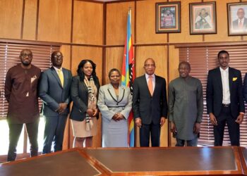Prime Minister Cleopas Sipho Dlamini has received a courtesy visit from the executives of the MTN Group, who are in the country meeting their key stakeholders. Photo: Eswatini Government