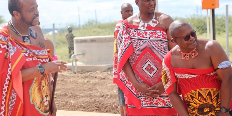 King Mswati III officially hands over the Ndzevane factory shell to the community, marking a significant step in Eswatini’s job creation and industrial expansion efforts.
