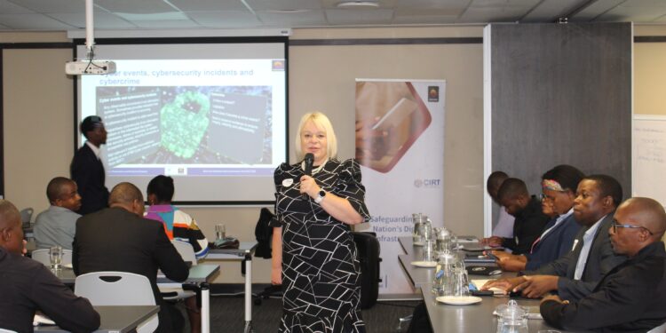 Participants at the Eswatini cybercrime investigations workshop, aimed at enhancing digital security and tackling cyber threats.