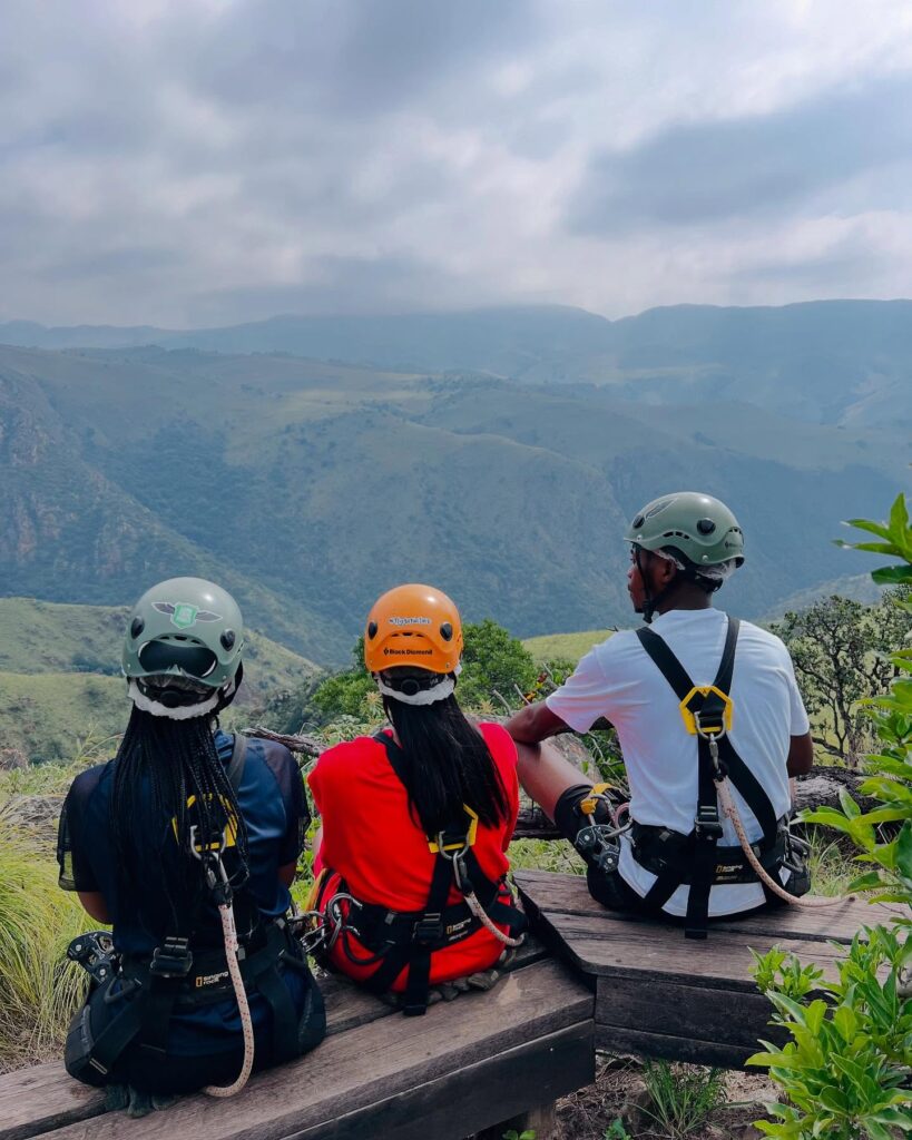 Influencers enjoy the thrilling Malolotja Canopy Tour as part of Eswatini Tourism’s Easter campaign. Photos: Eswatini Tourism