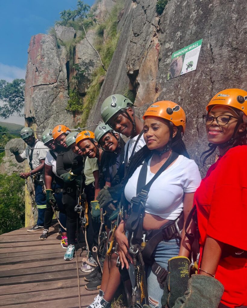Influencers enjoy the thrilling Malolotja Canopy Tour as part of Eswatini Tourism’s Easter campaign. Photos: Eswatini Tourism