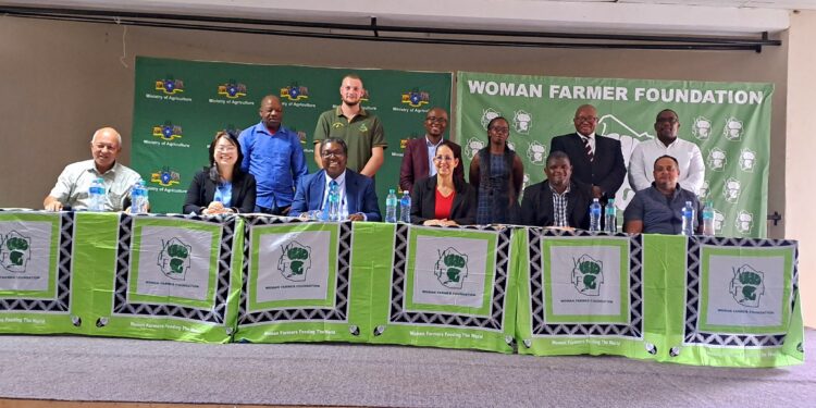 Youth participants in Eswatini’s new farming initiative supported by the Ministry of Agriculture and Taiwan.