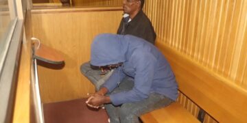 Swaziland International Solidarity Forces (SISF) “commander” Thabo Kunene and co-accused in court.