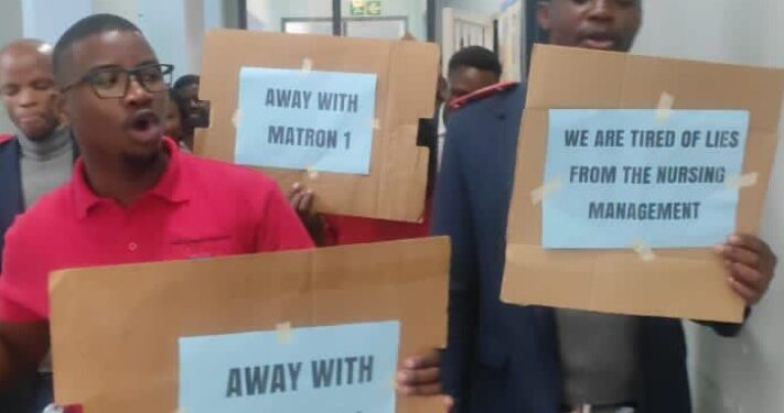 Disgruntled nurses embarked on a demonstration at Hlatikulu Government Hospital in Eswatini