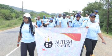 Participants gather for the annual Autism Challenge hike at Tfutjana Mount Resort in KaKholwane, raising awareness for autism.