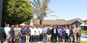 FAO and Ministry of Agriculture officials at the inception workshop for Eswatini’s Irrigation Masterplan, aimed at boosting water resources management and supporting smallholder farmers.