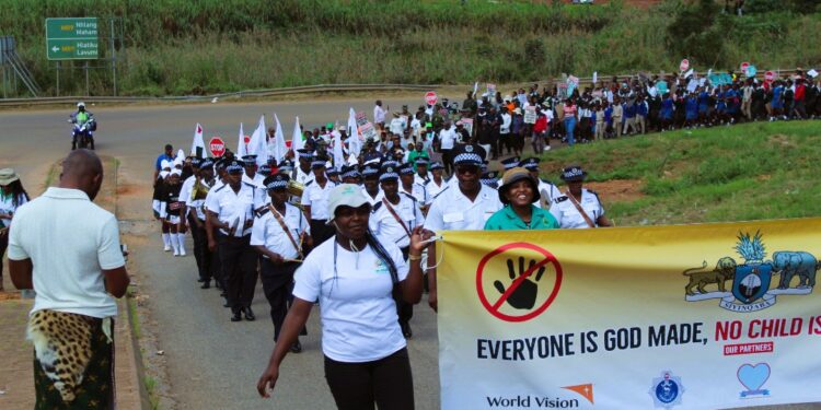 Nhlangano march calls for child protection and justice