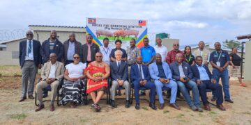 Minister of Agriculture inaugurates the Nucleus Farm to boost pig breeding in Eswatini.