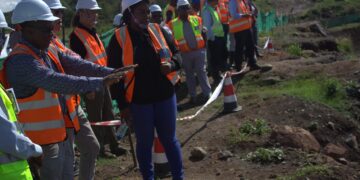 AfDB mission team assessing the Mkhondvo-Ngwavuma Water Project in Eswatini.