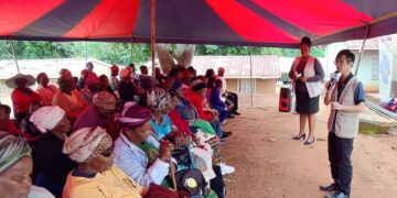 MPs Thandeka Mavuso and Mgucisi Dlamini join health workers at Sigcineni Clinic during a Taiwan Technical Mission outreach, where 159 residents received free NCD screenings.