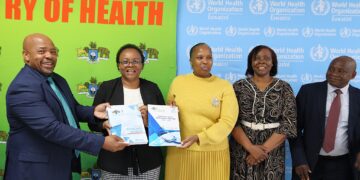 Health Minister Mduduzi Matsebula speaking at the launch of the Essential Healthcare Package and Human Resources for Health Strategic Plan in Mbabane.