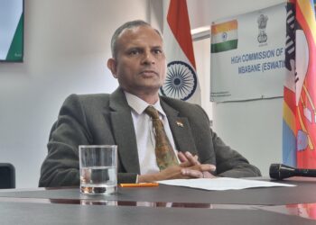 Indian High Commissioner addresses the Eswatini press corps during a media briefing on Operation Sindoor. Photo: Adekunle Owolabi/Independent News Eswatini