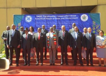 SADC leaders unite for conservation – Heads of State and Government pose for a group photo during the SADC Transfrontier Conservation Areas Summit held in Harare, Zimbabwe,