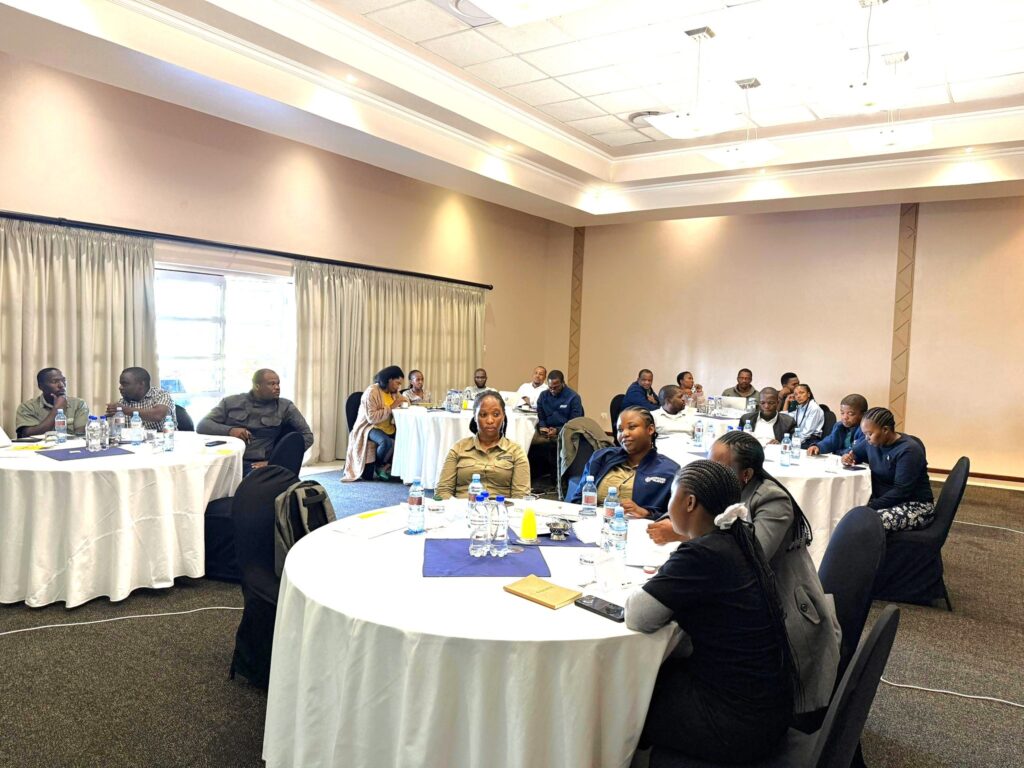Extension Officers from NAMBoard, the Ministry of Agriculture, and SWASA during the five-day GLOBAL G.A.P. capacity-building workshop aimed at strengthening Eswatini’s horticulture sector.