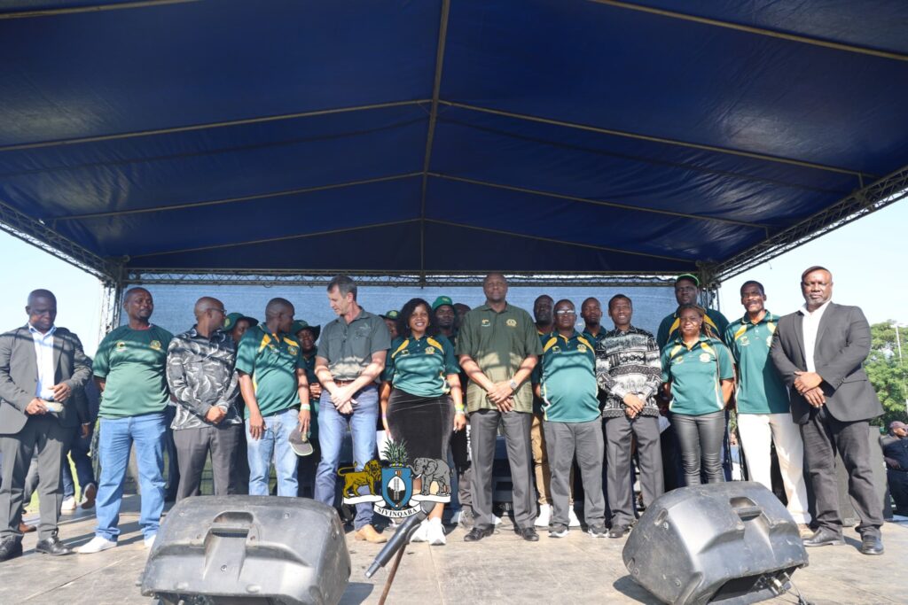 Prime Minister Russell Mmiso Dlamini addresses workers during the Workers Day celebration hosted by FESWATU in Simunye on May 1, 2025, calling for unity between Government, labour, and business.