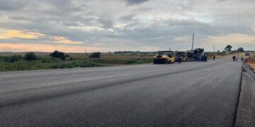 A newly completed stretch of road brings improved access and connectivity to the community. Photo: National Disaster Management Agency