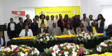 Conference delegates gather for a group photo at the close of the event hosted by Eswatini Epilepsy Organization and EMCU.