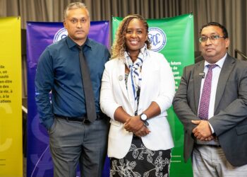 Pamela Chirwa, Deepchandsingh Jagai, and George Ah-Thew during the SADC workshop on using mobile phone data to improve regional statistics in Johannesburg, May 2025.