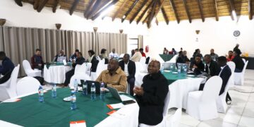 Delegates engage during the National Adaptation Plan validation workshop at Sibane Hotel, where key tools for climate resilience in Eswatini were reviewed.