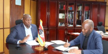 Prime Minister Russell Dlamini meets NDMA CEO Victor Mahlalela to tackle livestock disease outbreak in Shiselweni.