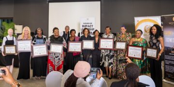 Women of substance: The 2025 Women of Impact award recipients beam with pride after being honoured for their outstanding leadership, resilience, and contributions to community building during the Women of Impact Leadership Forum in Mbabane. Photo by Lijoye