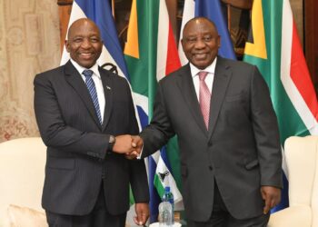 President Cyril Ramaphosa and Prime Minister Samuel Ntsokoane Matekane met in Maseru, Lesotho, during the Second Session of the Bi-National Commission (BNC) between South Africa and Lesotho.