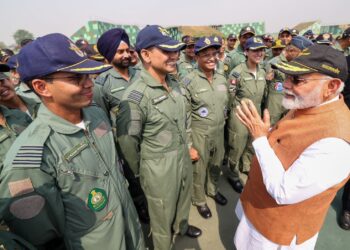 Tuesday, 13 May 2025 Prime Minister Narendra Modi paid a visit to AFS Adampur early this morning, meeting with Indian Air Force personnel days after the ceasefire agreement with Pakistan. In a post shared on X, he described the encounter as a special moment with those who represent courage and determination. Photo: X/@narendramodi