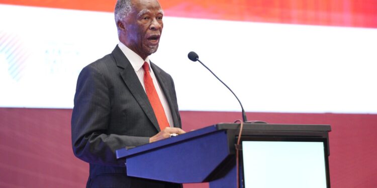 Former South African President Thabo Mbeki has urged African leaders to stand together economically and lead the continent's development agenda. (X/Thabo Mbeki)