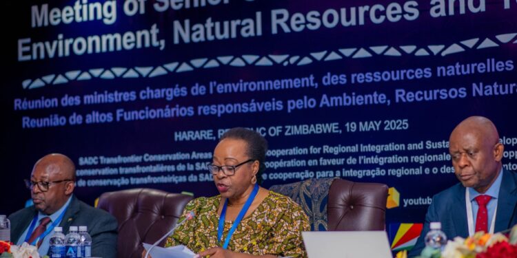 SADC senior officials discuss strategies to address environmental and tourism challenges ahead of the ministerial meeting in Eswatini, May 2025.