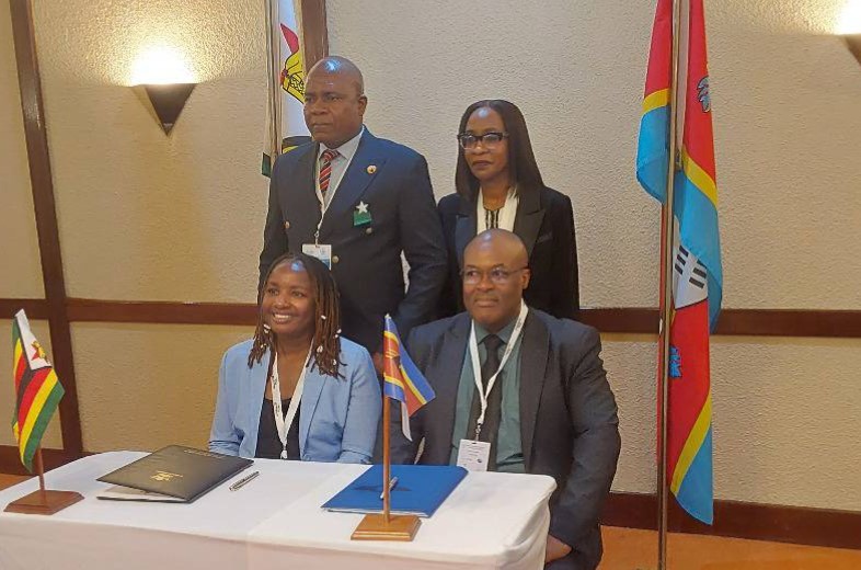 Eswatini's Principal Secretary Thulani Mkhaliphi formalises an air services partnership with Zimbabwean authorities, strengthening regional aviation ties at the Africa-Indian Ocean Aviation Week in Victoria Falls.