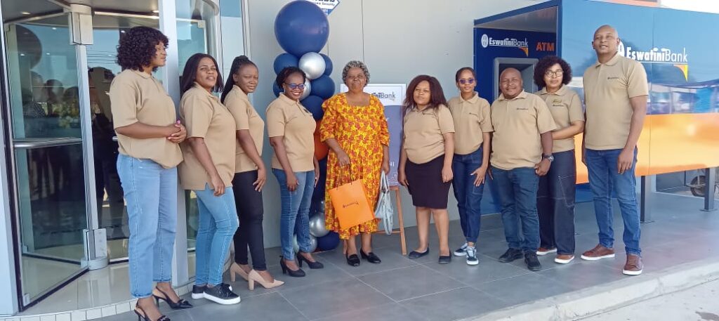EswatiniBank staff ready to serve the Siphofaneni community during the grand opening of the new branch.
Photo: Sebenzile Bhembe