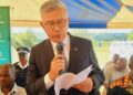 The Republic of China (Taiwan) Ambassador to Eswatini, Jeremy Liang delivery his speech