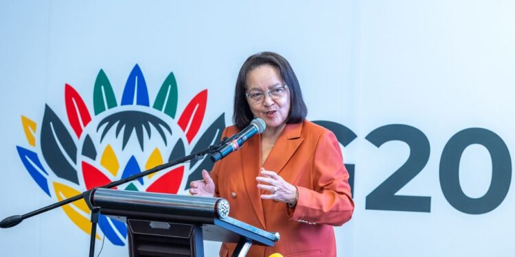 Tourism Minister Patricia de Lille addresses delegates at the G20 Tourism Working Group meeting in Durban, calling for stronger collaboration to grow Africa’s tourism economy. Photo: KZN Tourism & Film - Visit KZN