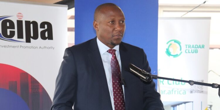 Prime Minister Russell Dlamini addresses stakeholders at the launch of the Business One Stop Shop (BOSS) in Mbabane