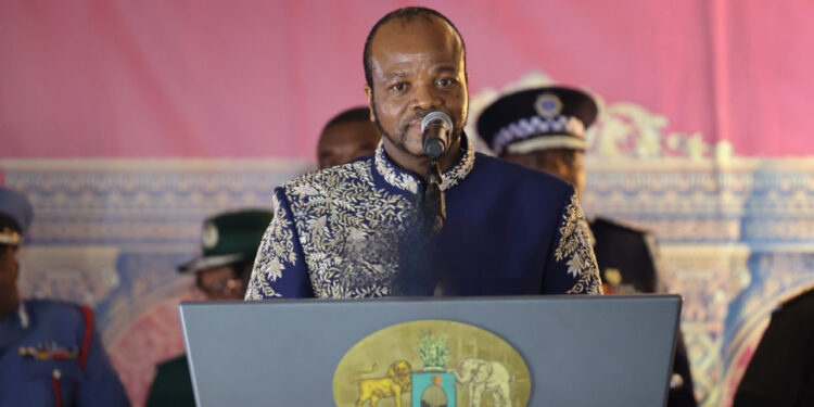 His Majesty King Mswati III during a post-birthday dinner in Qomintaba, where he received updates on the E200 million 7th on the Hill Hotel project aimed at boosting tourism in the Shiselweni region.