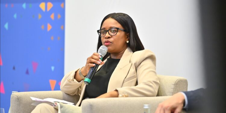 Futhi Tembe, CEO of the Eswatini National Provident Fund, engages in dialogue during the 6th Annual Africa Pension Funds and Retirement Summit held from May 13–16, 2025, in Casablanca, Morocco, where she was one of the key invited speakers.