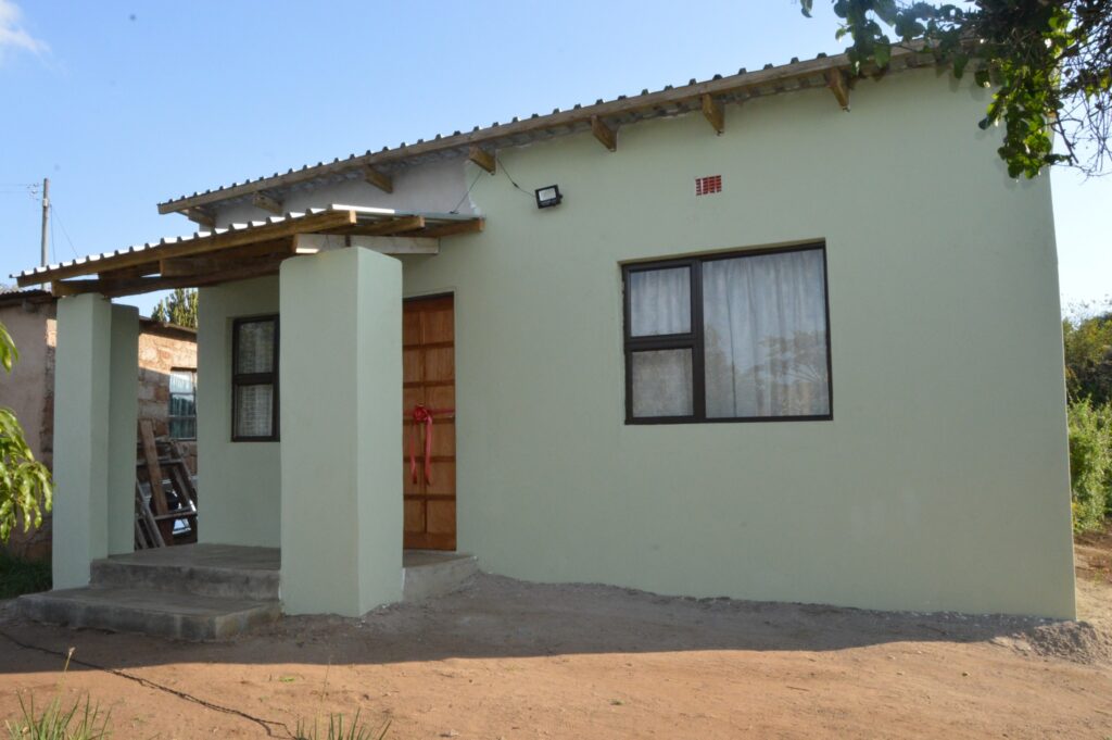 New beginnings: One of the newly constructed houses handed over to vulnerable families in the Lubombo Region.