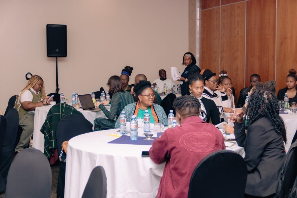 Delegates at the launch event of the groundbreaking UNESCO report Creating for the Future, engaging in discussions around policy innovation and the power of arts and cultural festivals to drive inclusive and sustainable development across Southern Africa.