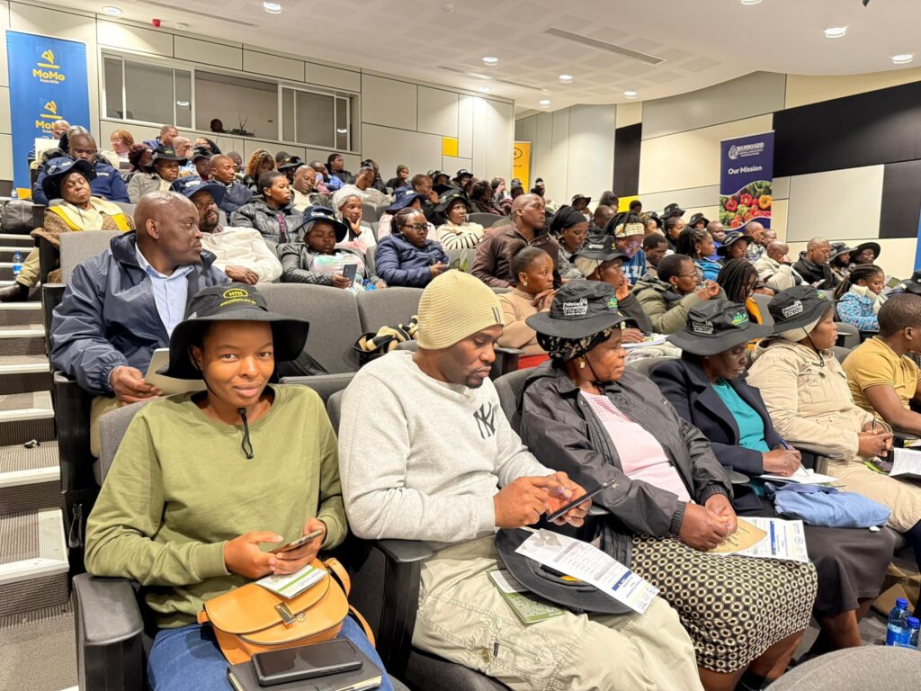 Some of the participating farmers engage during the digital agriculture training session aimed at boosting access to market information, digital payments, and government services.