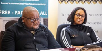 CBE officials, joined by representatives from the Financial Services Regulatory Authority, the Ombudsman of Financial Services, and the Eswatini Competition Commission, engage with residents during the outreach at Pigg’s Peak Inkhundla.