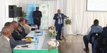 Minister of Health Mduduzi Matsebula listens to a presentation by UNESWA students during the World Food Safety Day seminar in Mbabane.