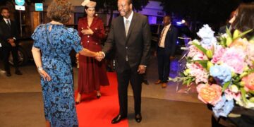 His Majesty King Mswati III is welcomed upon arrival in Seville, Spain, ahead of the 4th International Conference on Financing for Development.