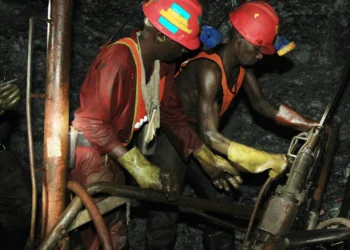 Miners working underground