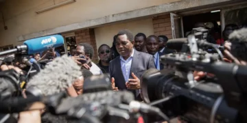 Zambian President Hakainde Hichilema, seen here in 2016, said he opposes a media regulation bill drafted by his own government. Zambian media outlets have been divided over statutory versus self-regulation for years. (Photo: AFP/Gianluigi Guercia)