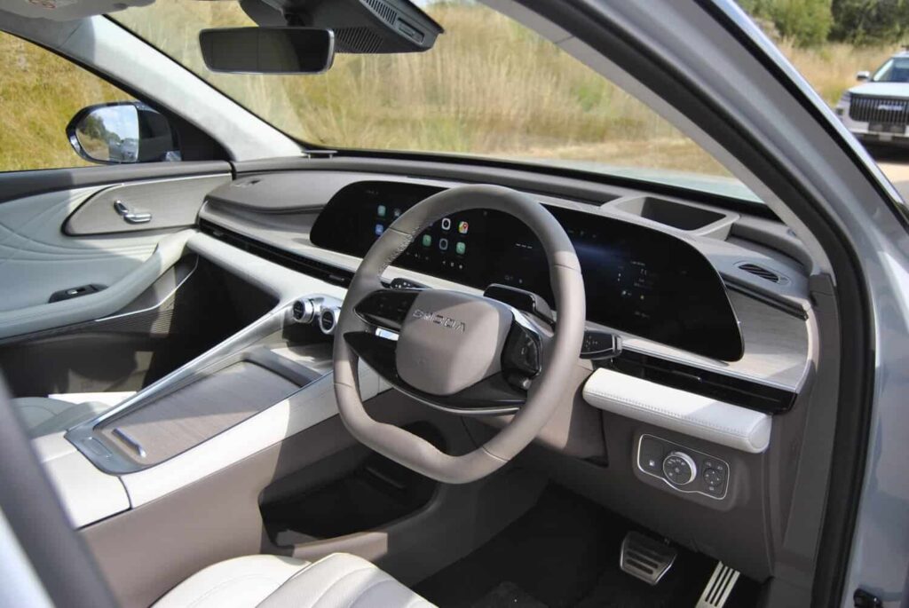 New to the interior are hybrid graphics within the instrument cluster and infotainment system, and a two-tone brown-and-black Nappa leather finish.