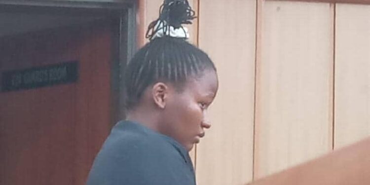 Sinethemba Mngomezulu (18) appeared before the Magistrates Court for illegal abortion and was charged. (pic: Khulekile Mhlanga)