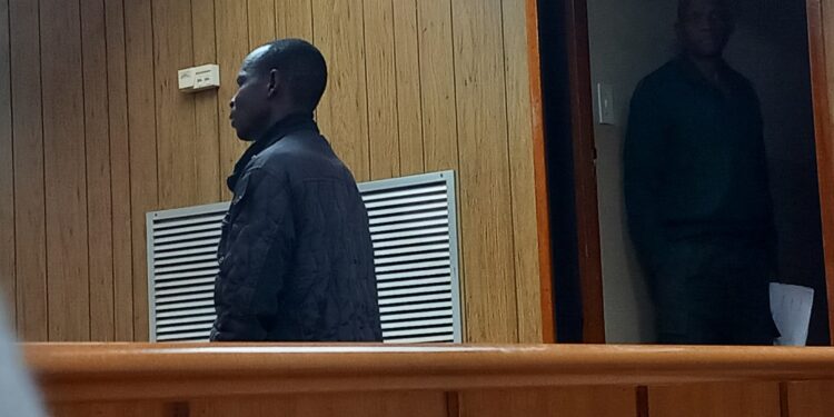 Bheki Mavuso pleading for leniency before Senior Magistrate Sifiso Vilakati