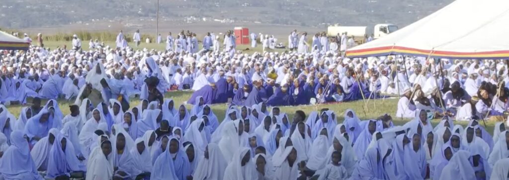Members of the Nazareth Baptist Church following the proceedings. (Courtesy pic)