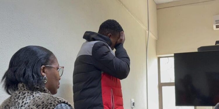 Thando Dube appeared at the Manzini Magistrates Court charged with murder. (Courtesy pic)