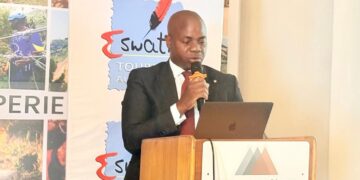 Vusi Dlamini, CEO of the Eswatini Tourism Authority, shares insights on the country’s growing tourism sector during the 2024 Annual Research Report briefing.